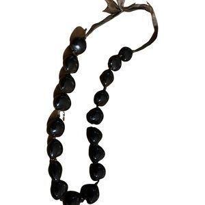 Hawaii Natural Brown Kukui Nut Adjustable necklace